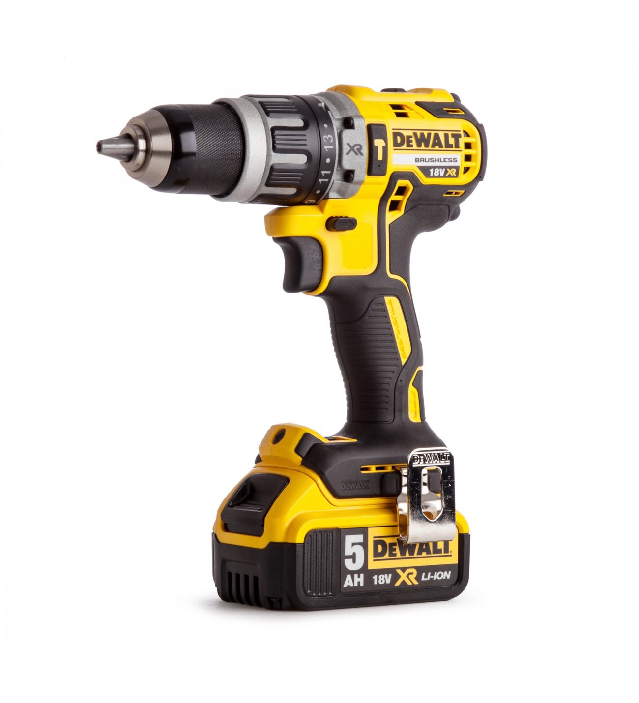 DEWALT DCD796P2 18V XR Lİ-İON 5.0 AH KÖMÜRSÜZ ÇİFT AKÜLÜ DARBELİ MATKAP / VİDALAMA
