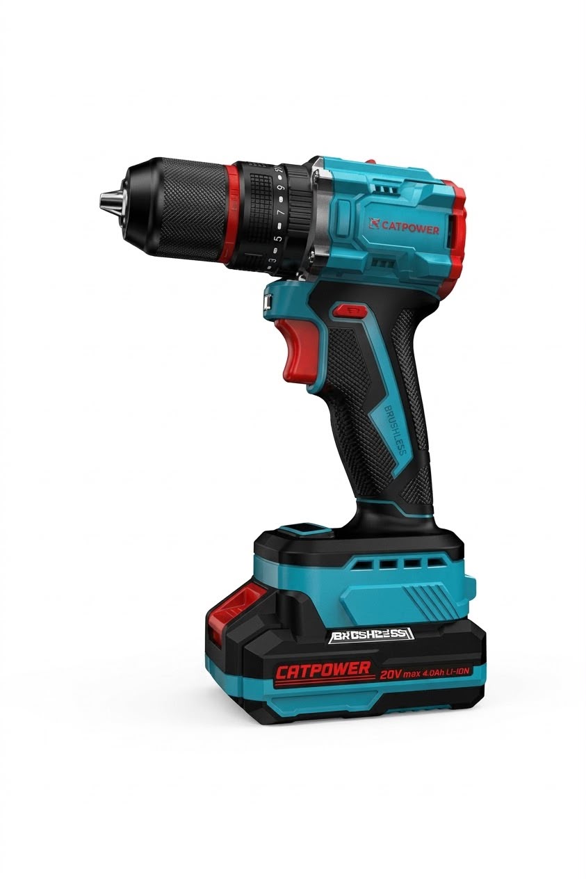 CATPOWER 1020 KÖMÜRSÜZ 20V ÇİFT AKÜLÜ DARBESİZ VİDALAMA / MATKAP