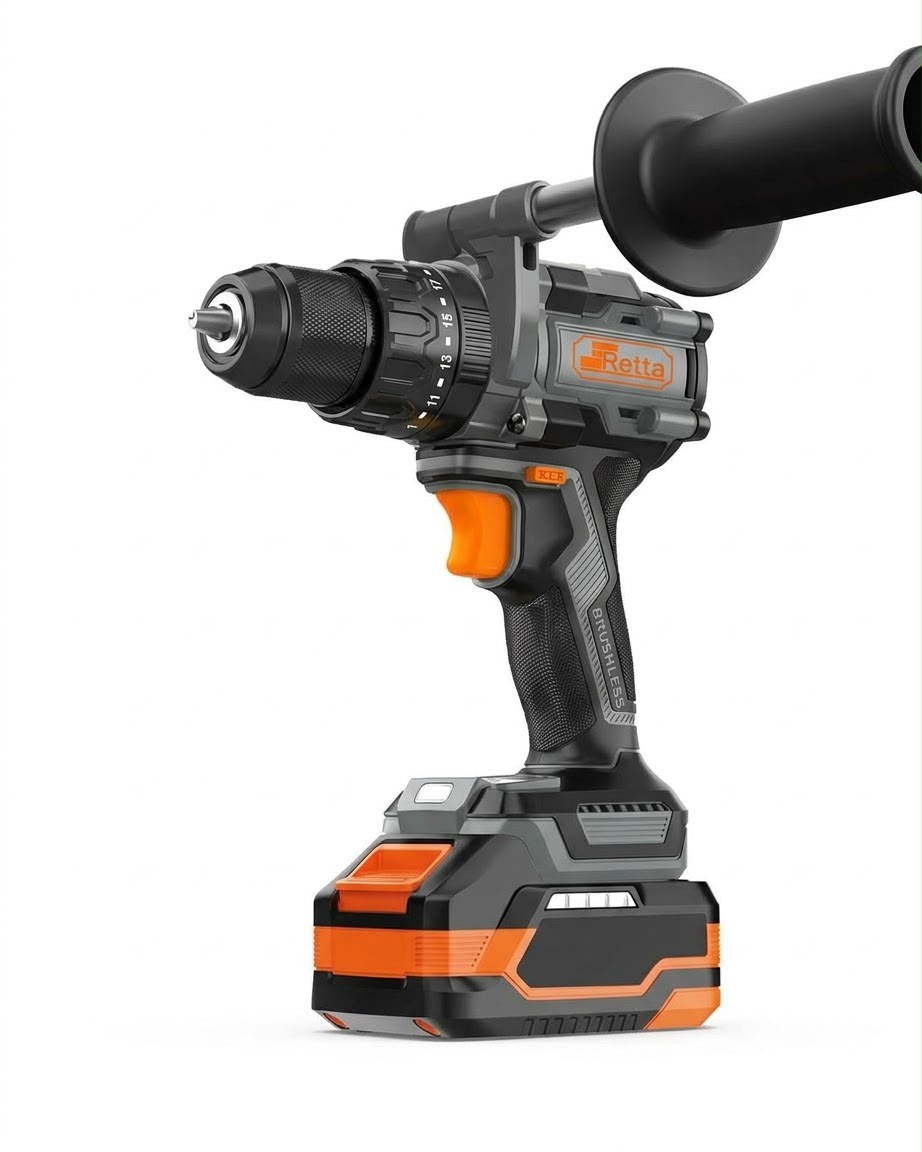 RETTA RSM0160 160 NM KÖMÜRSÜZ 21V ÇİFT AKÜLÜ DARBELİ ŞARJLI MATKAP